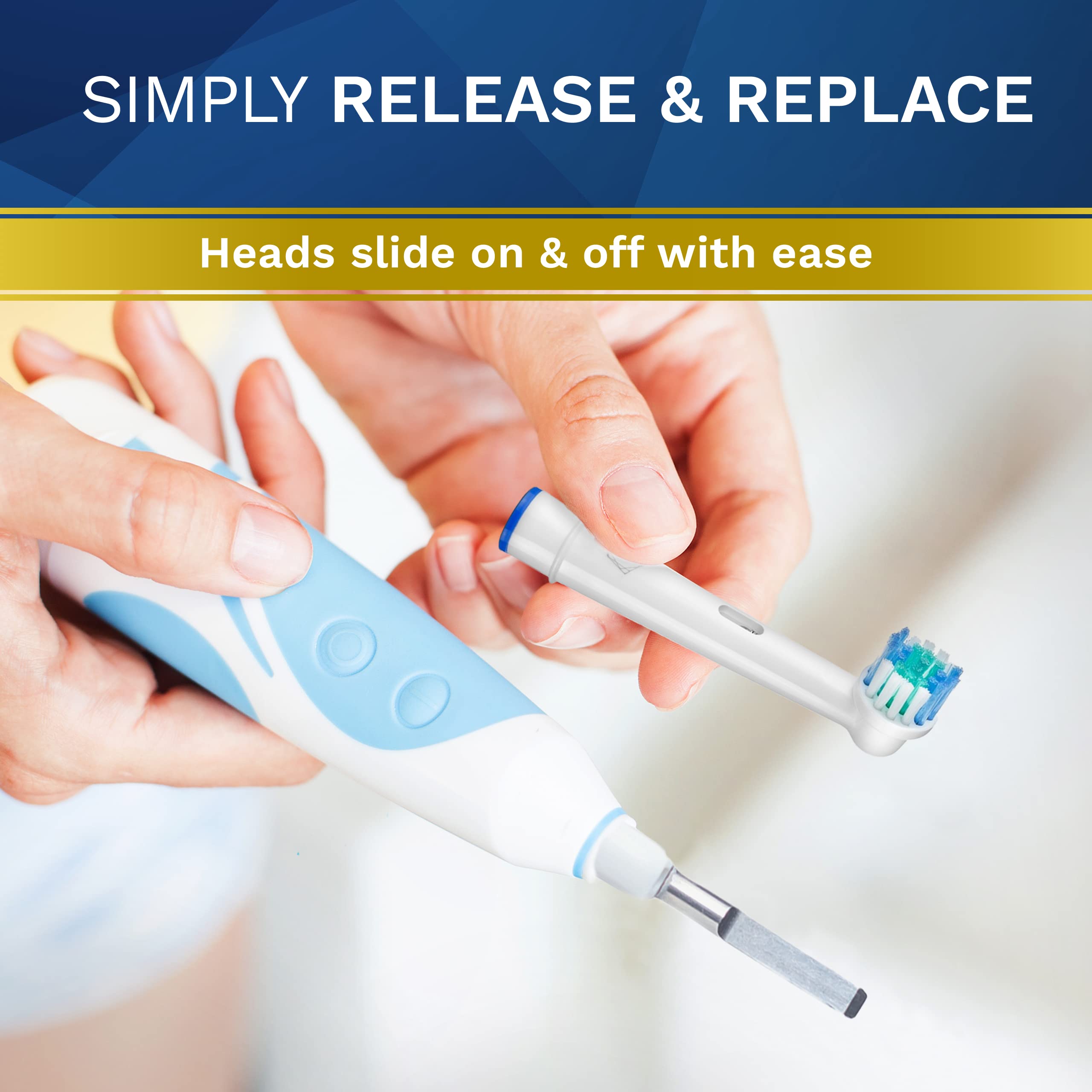 Color-coded rings for easy sharing of Oral-B heads
