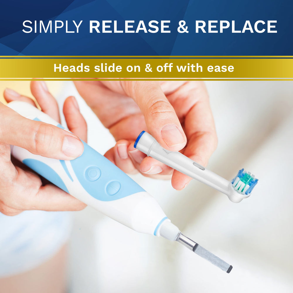 Color-coded rings for easy sharing of Oral-B heads
