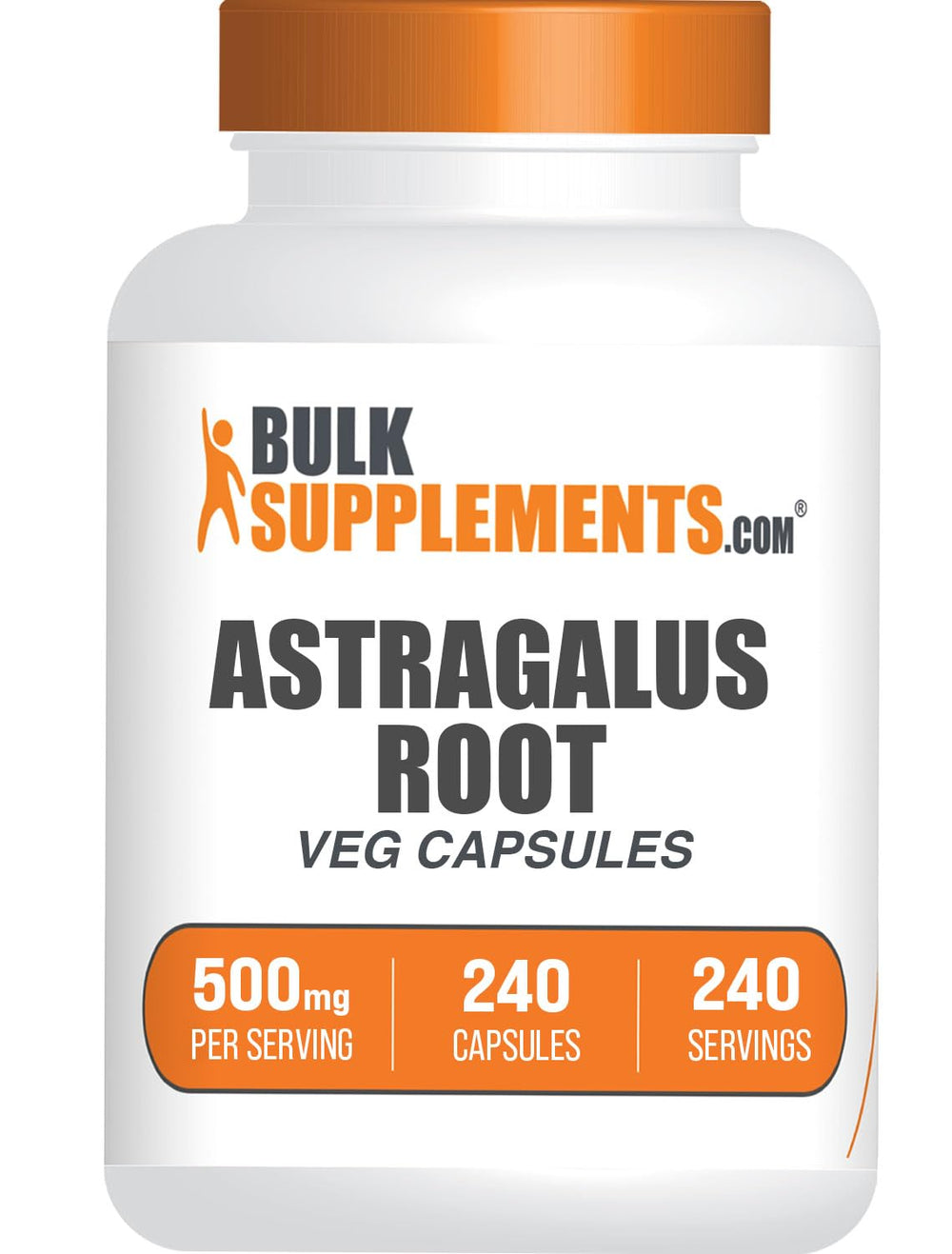 BulkSupplements Astragalus Capsules bottle and label