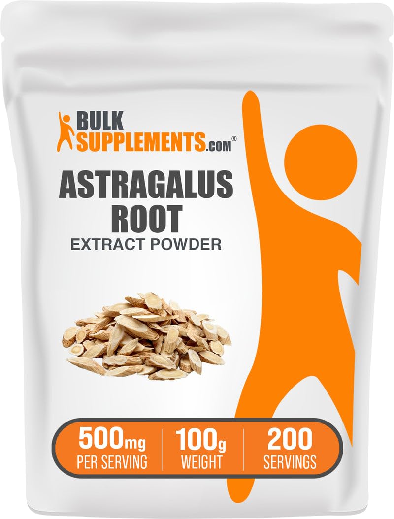 Astragalus extract powder 100g package from BulkSupplements