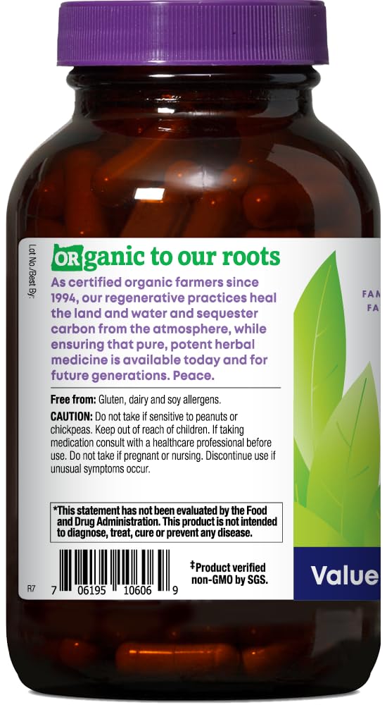 Astragalus capsules with 1125 mg per serving for immune support