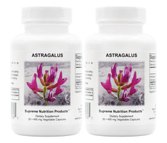 Two-pack bottle of Supreme Nutrition Astragalus Supreme
