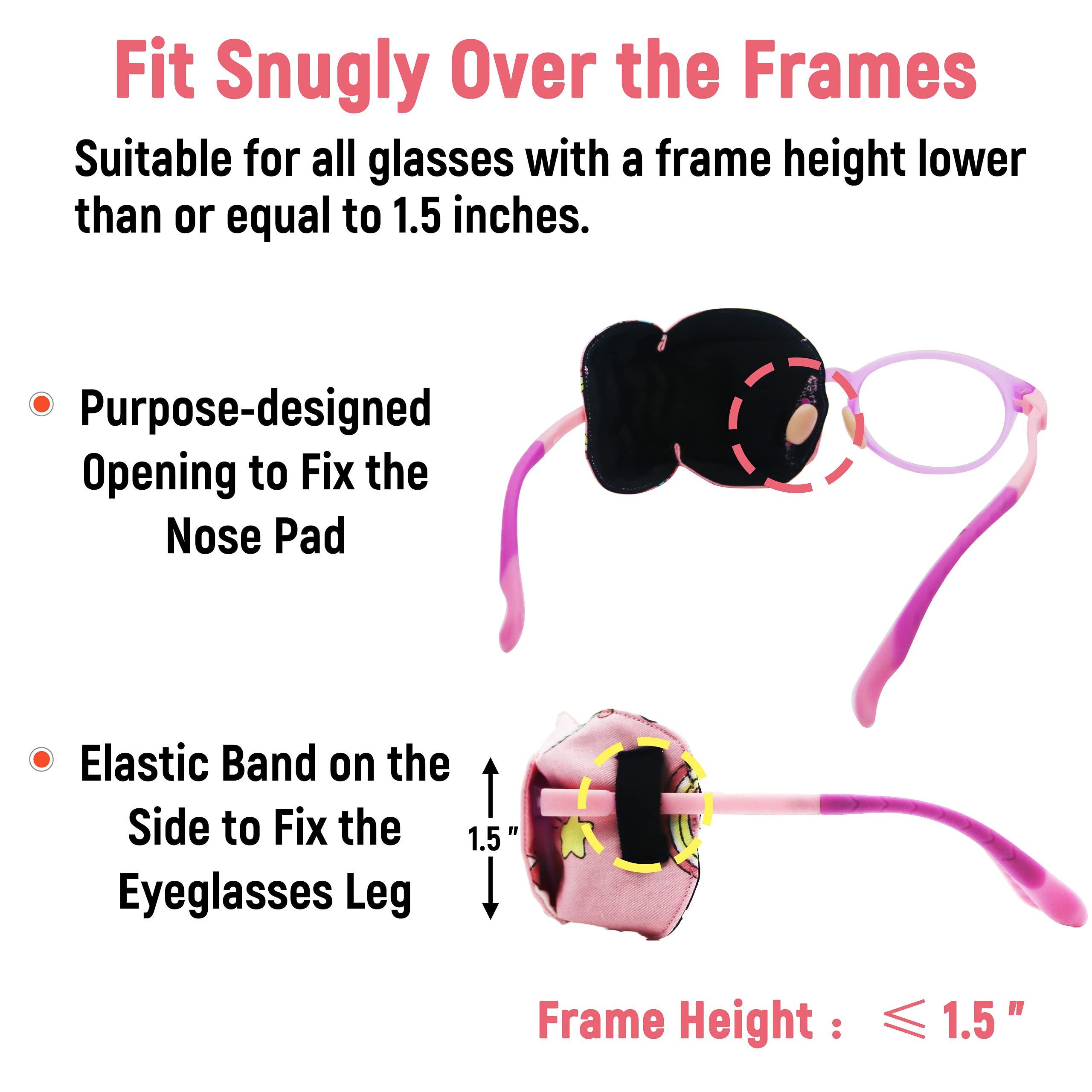 Lightweight over-glasses design shown on glasses