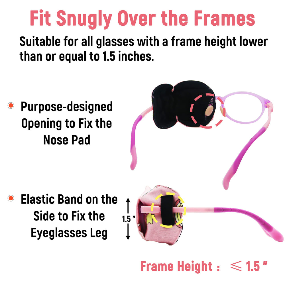 Lightweight over-glasses design shown on glasses