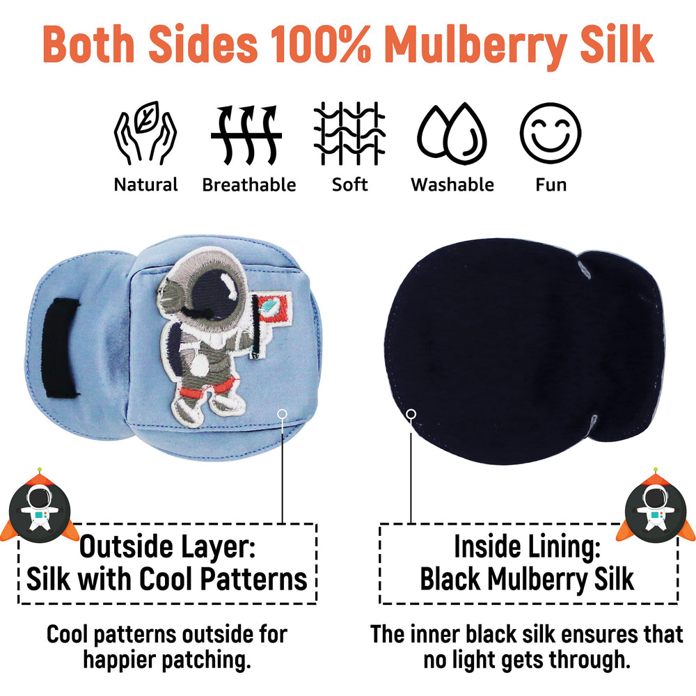 Over-glasses design showing no pressure on glasses