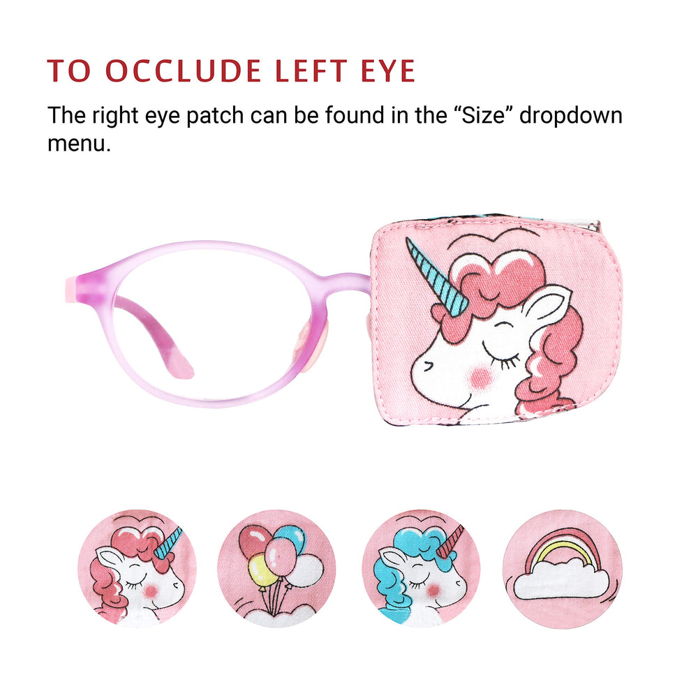 Lightweight, non-pulling patch compatible with glasses