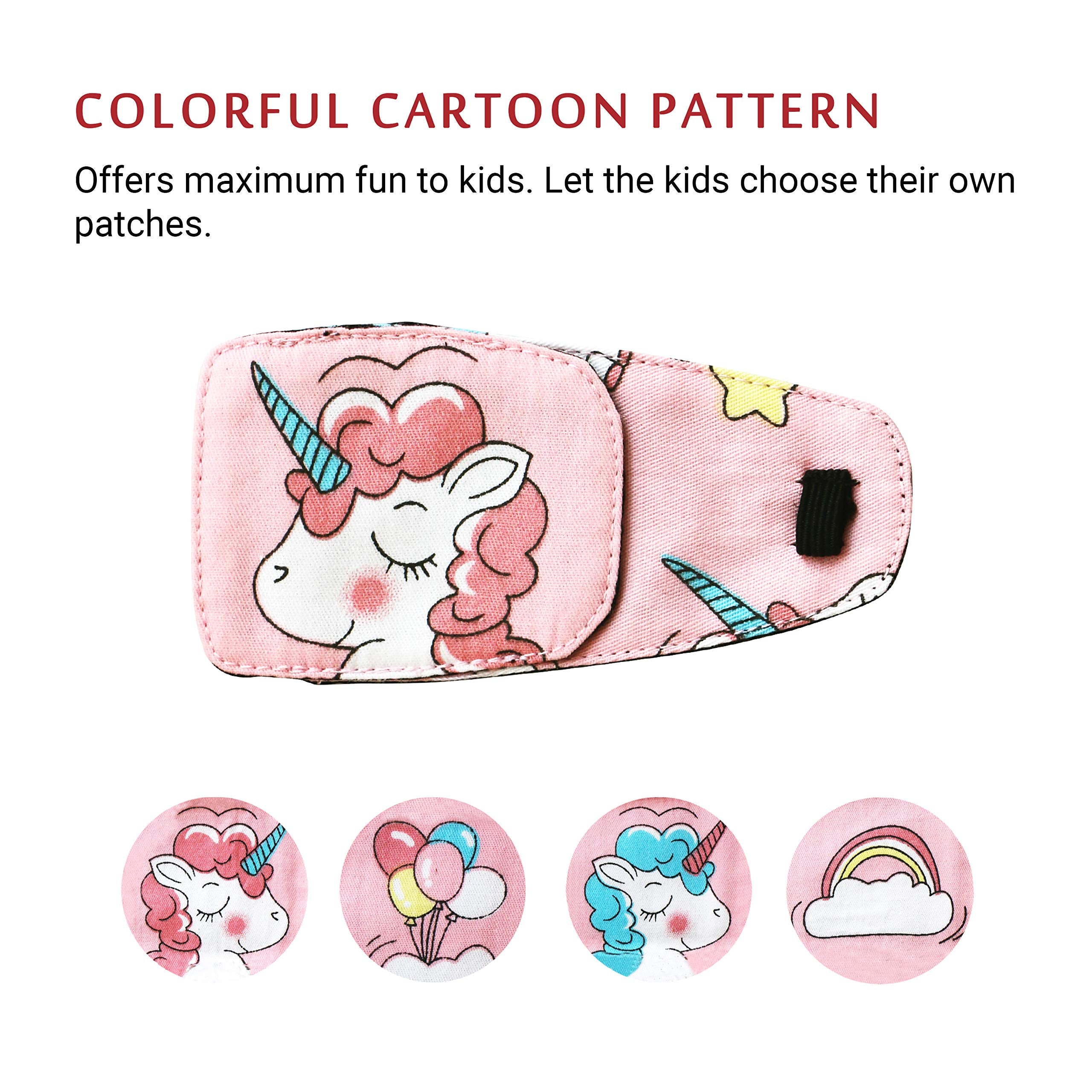 Eco-friendly, washable and reusable eye patch with carrying case