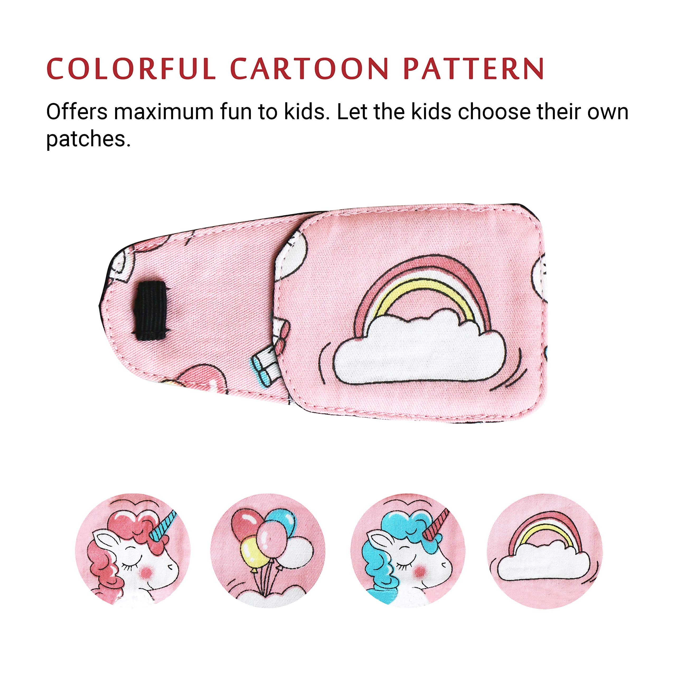 Eye patch in washable and reusable design for eco-friendly use