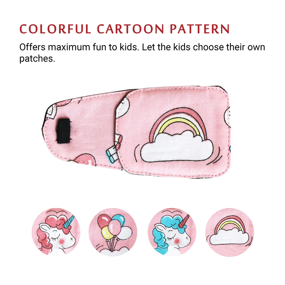 Eye patch in washable and reusable design for eco-friendly use