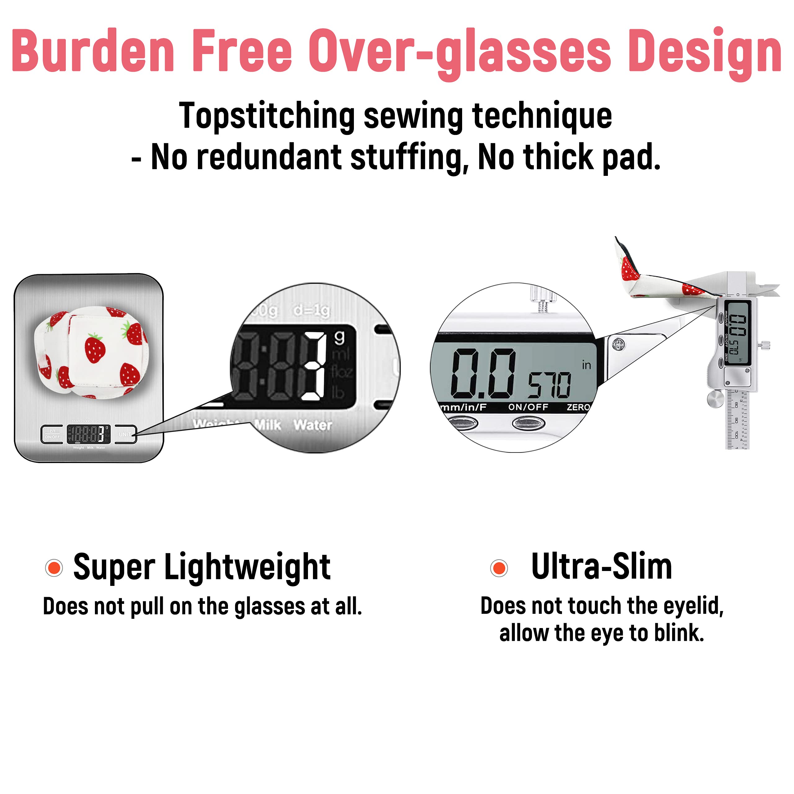 Carrying case included with eye patch