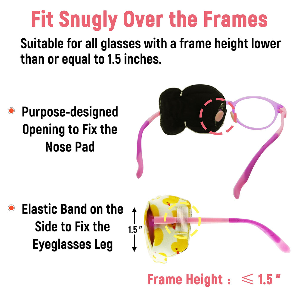 Cotton fabric with silk lining close-up on eye patch