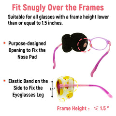 Cotton fabric with silk lining close-up on eye patch