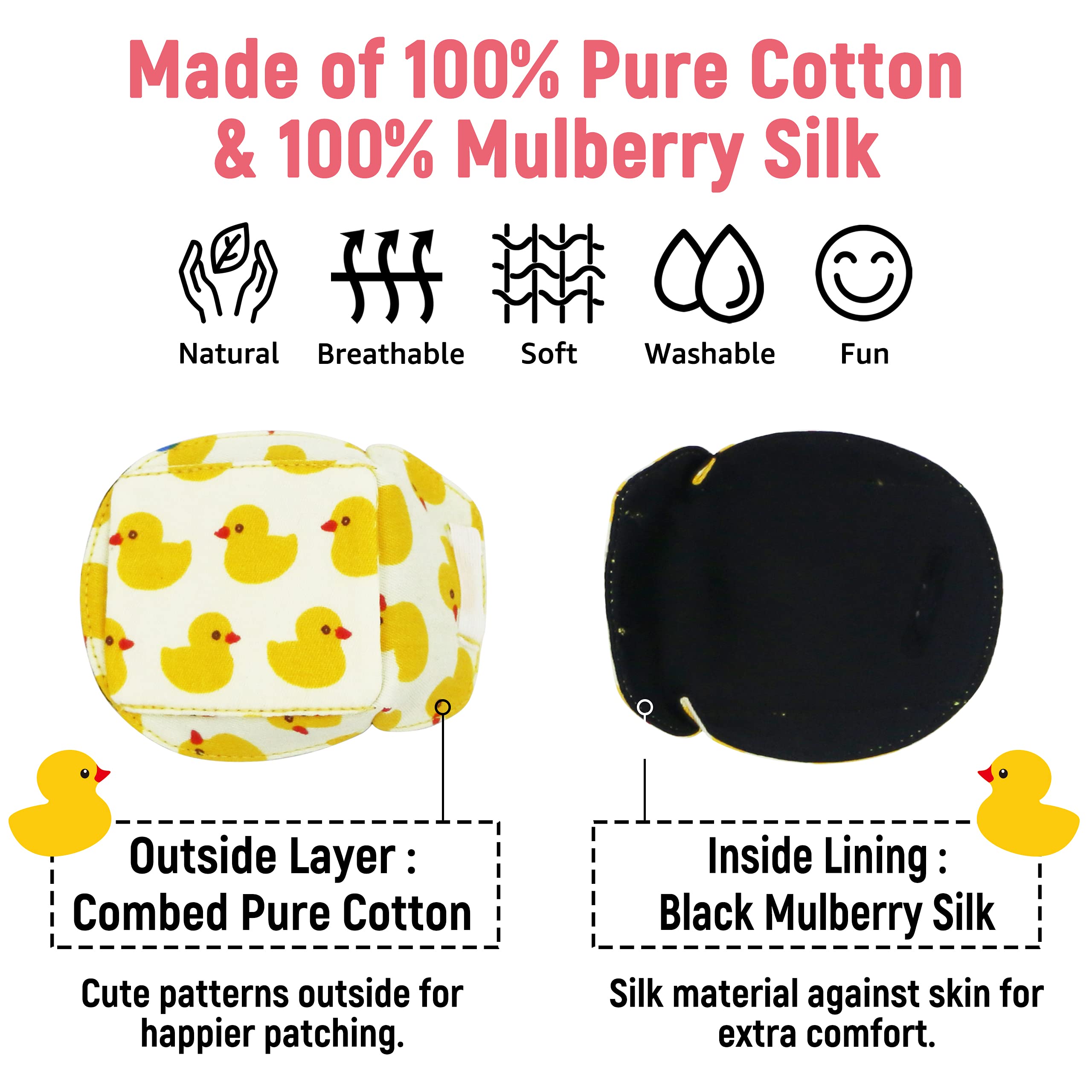 Over-glasses design that fits without pulling on glasses