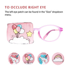 Blackout patch features preventing light leakage for therapy.