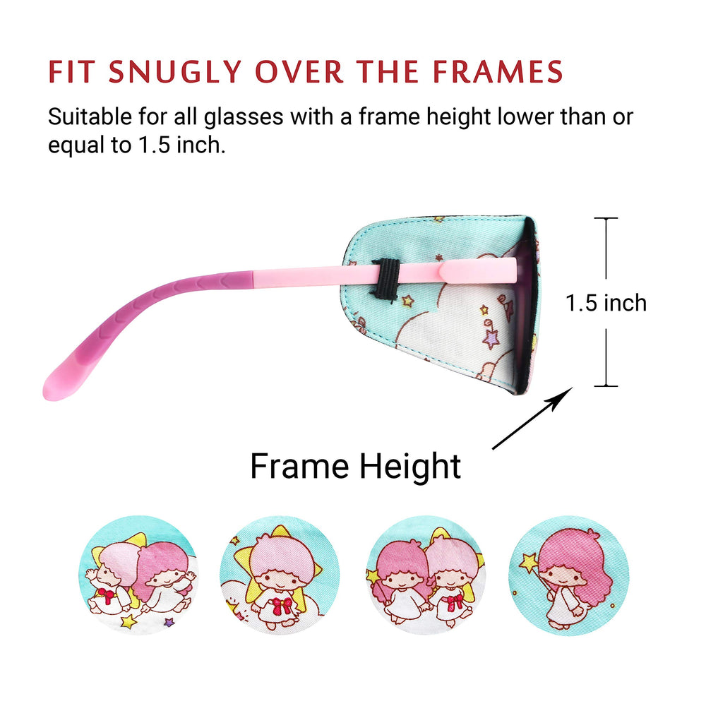 Lightweight patch that doesn't pull on glasses