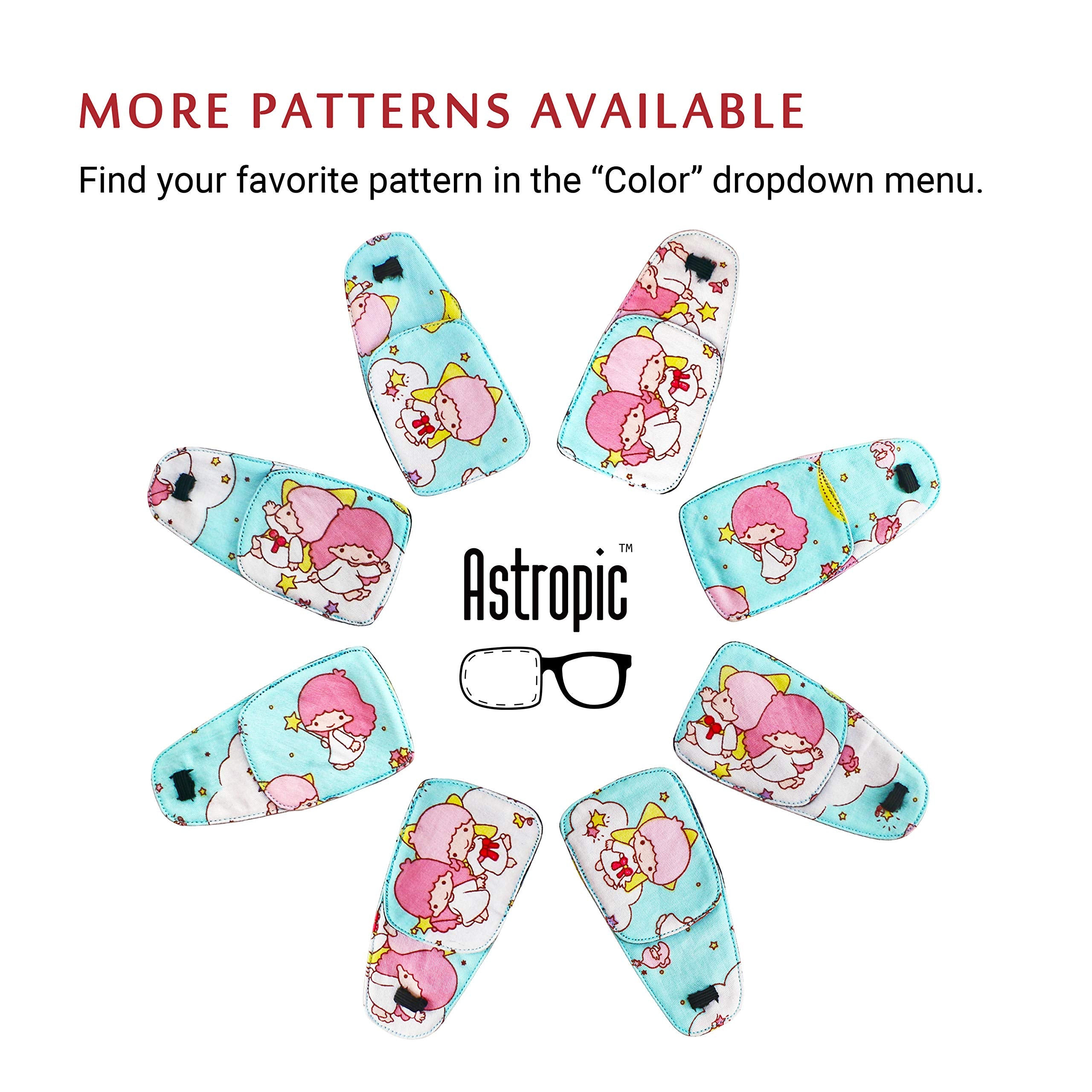 Fairy wand motif branding on Astropic eye patch
