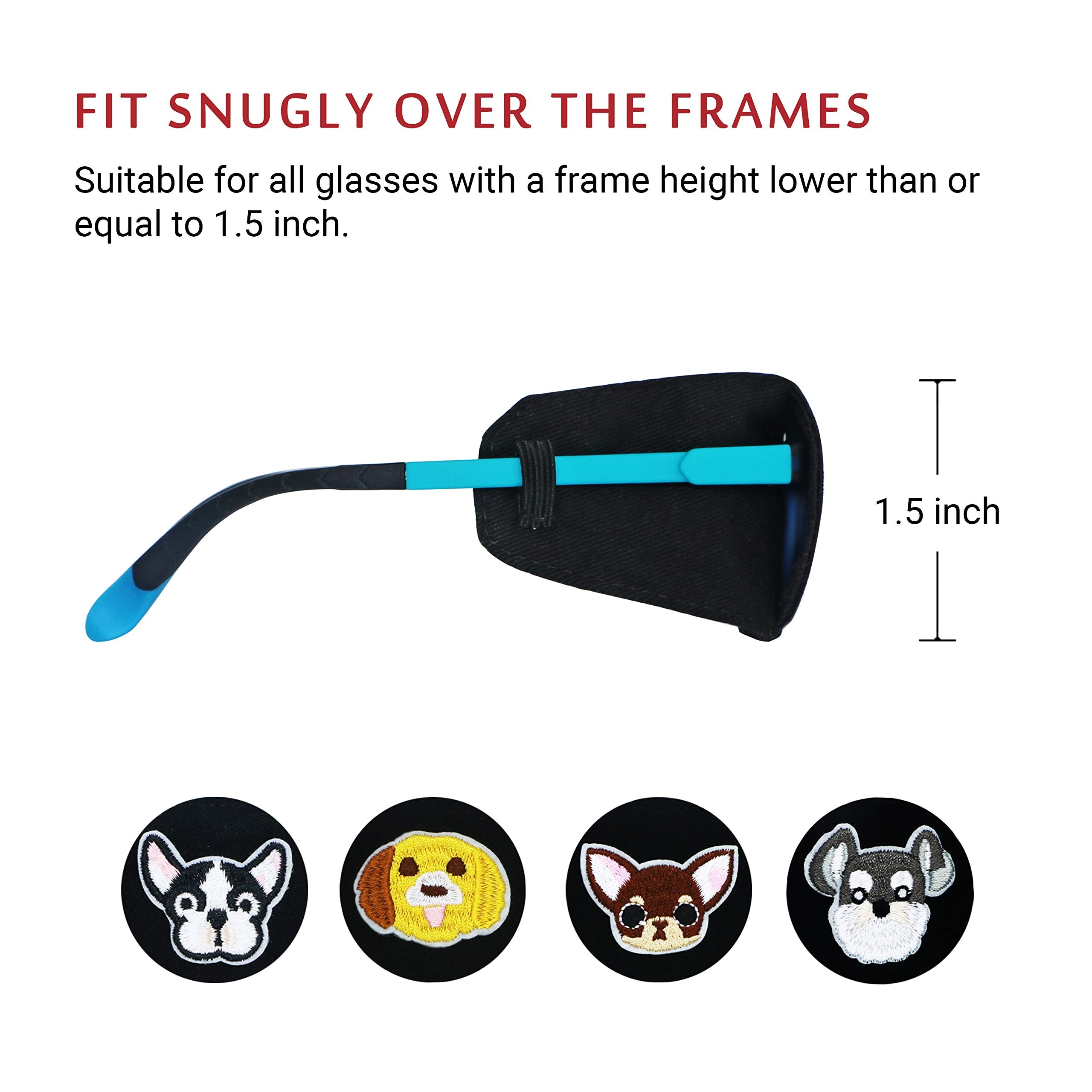 Cotton exterior with silk lining of Astropic eye patch