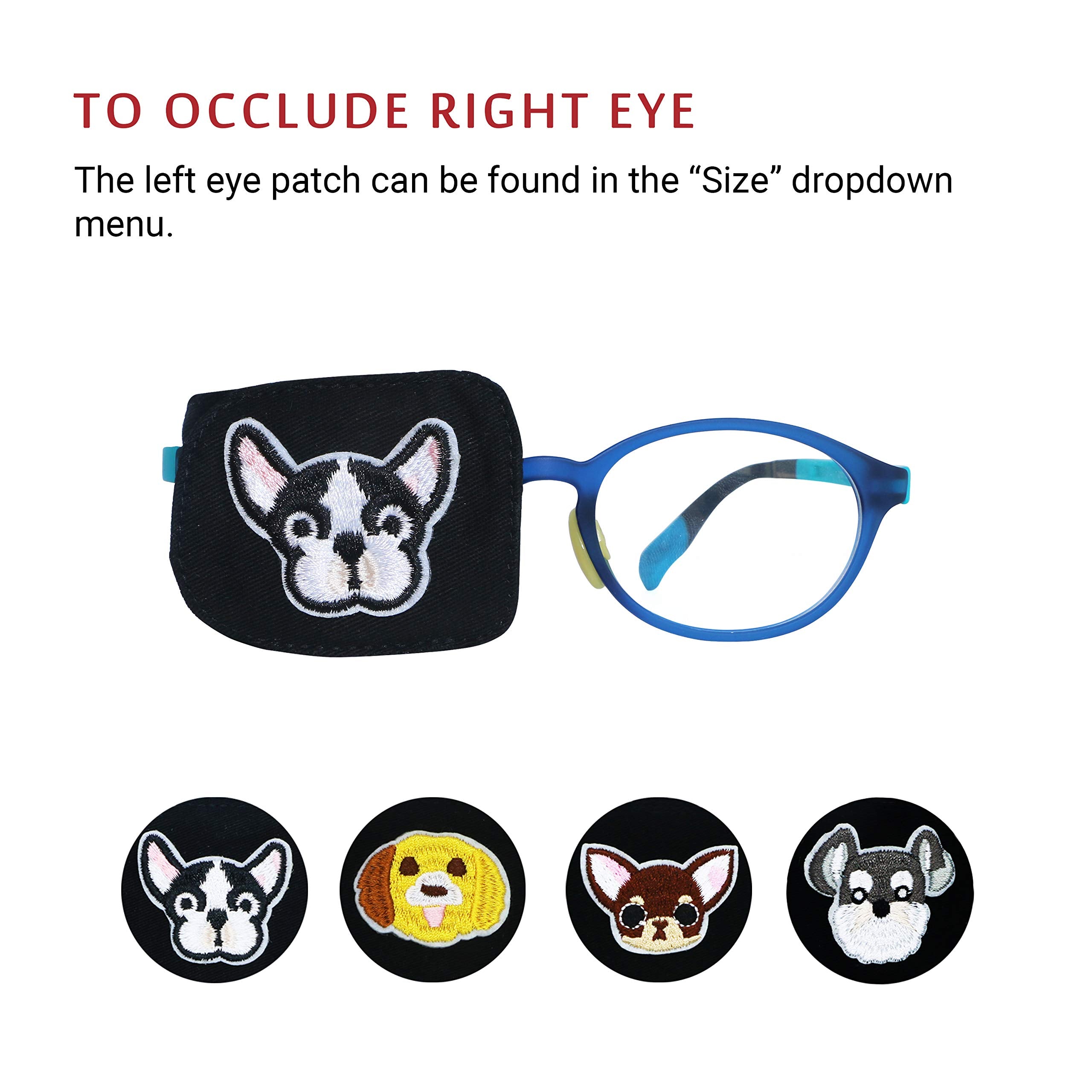 Eye patch placed in carrying case for storage