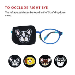 Eye patch placed in carrying case for storage
