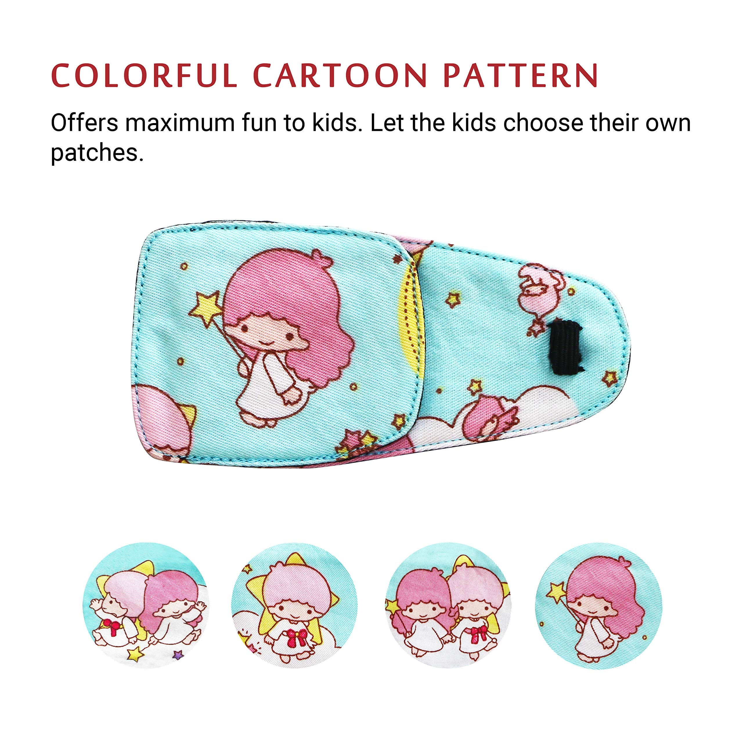 Washable and reusable left eye patch with eco-friendly design