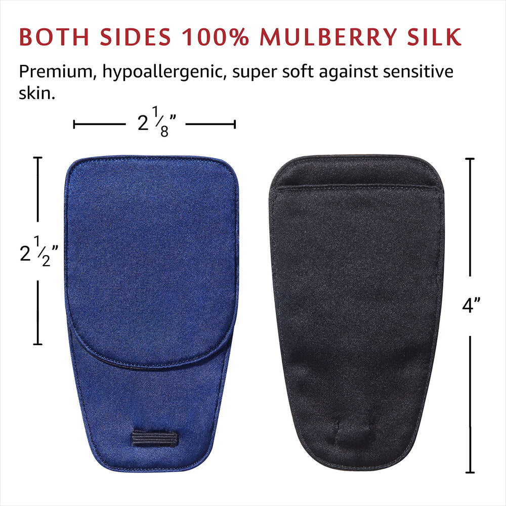 Lightweight over-glasses design showing patch does not pull on frames