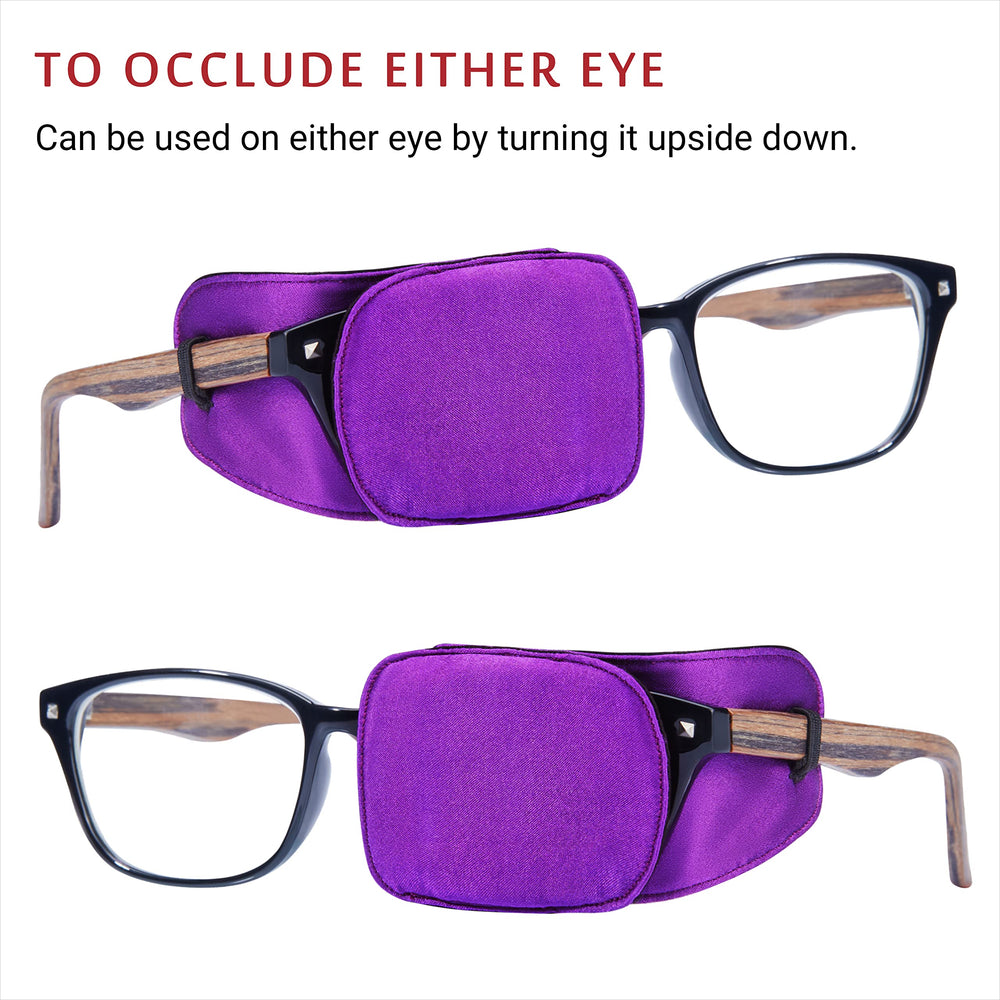 Eye patch usable on either eye by turning upside down