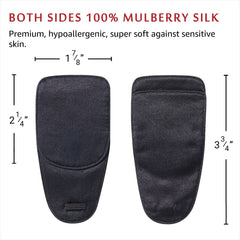 Close-up of breathable 100% Mulberry silk material