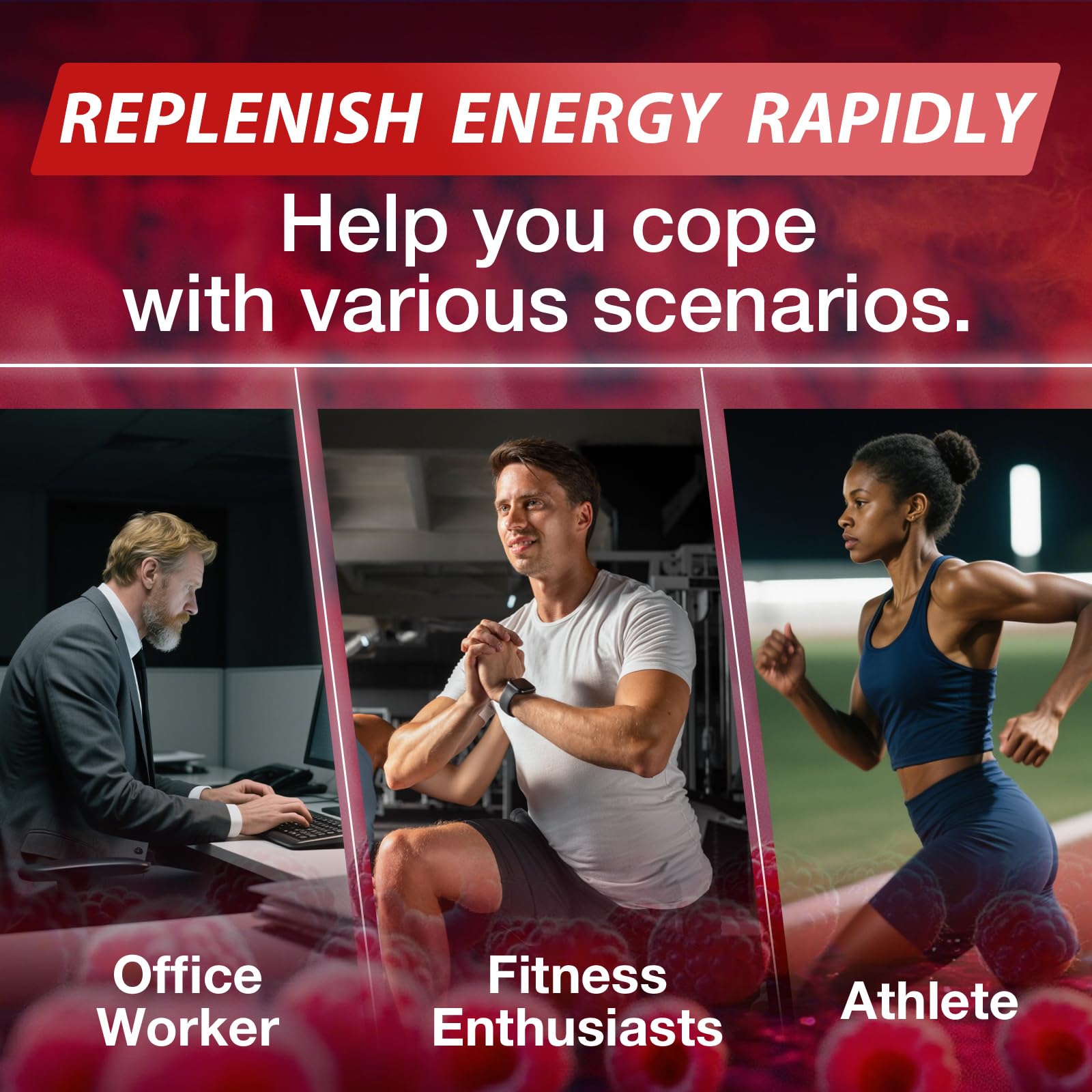 Muscle recovery: Asumtal Creatine Monohydrate Gummies Raspberry