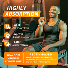 Nutrition facts panel for Asumtal Creatine Monohydrate Gummies