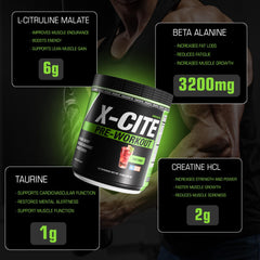 ATHLEAN-RX X-CITE ingredients-panel details natural components supporting endurance and recovery
