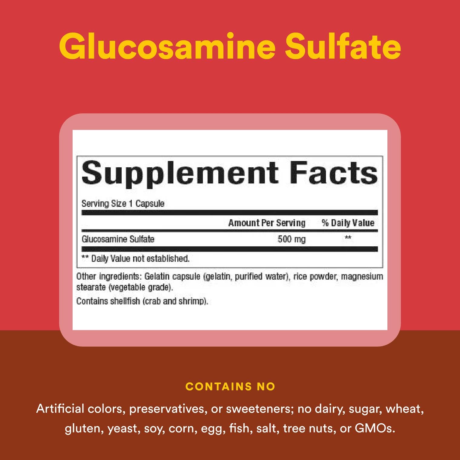 Athlete with joint support from glucosamine sulfate