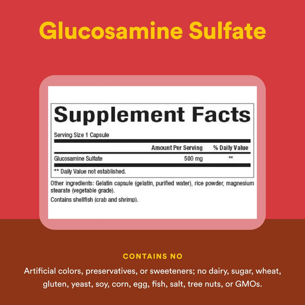 Athlete with joint support from glucosamine sulfate