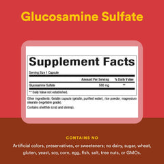 Athlete with joint support from glucosamine sulfate