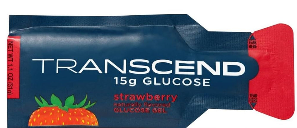 Athlete using strawberry-flavored glucose gels during activity
