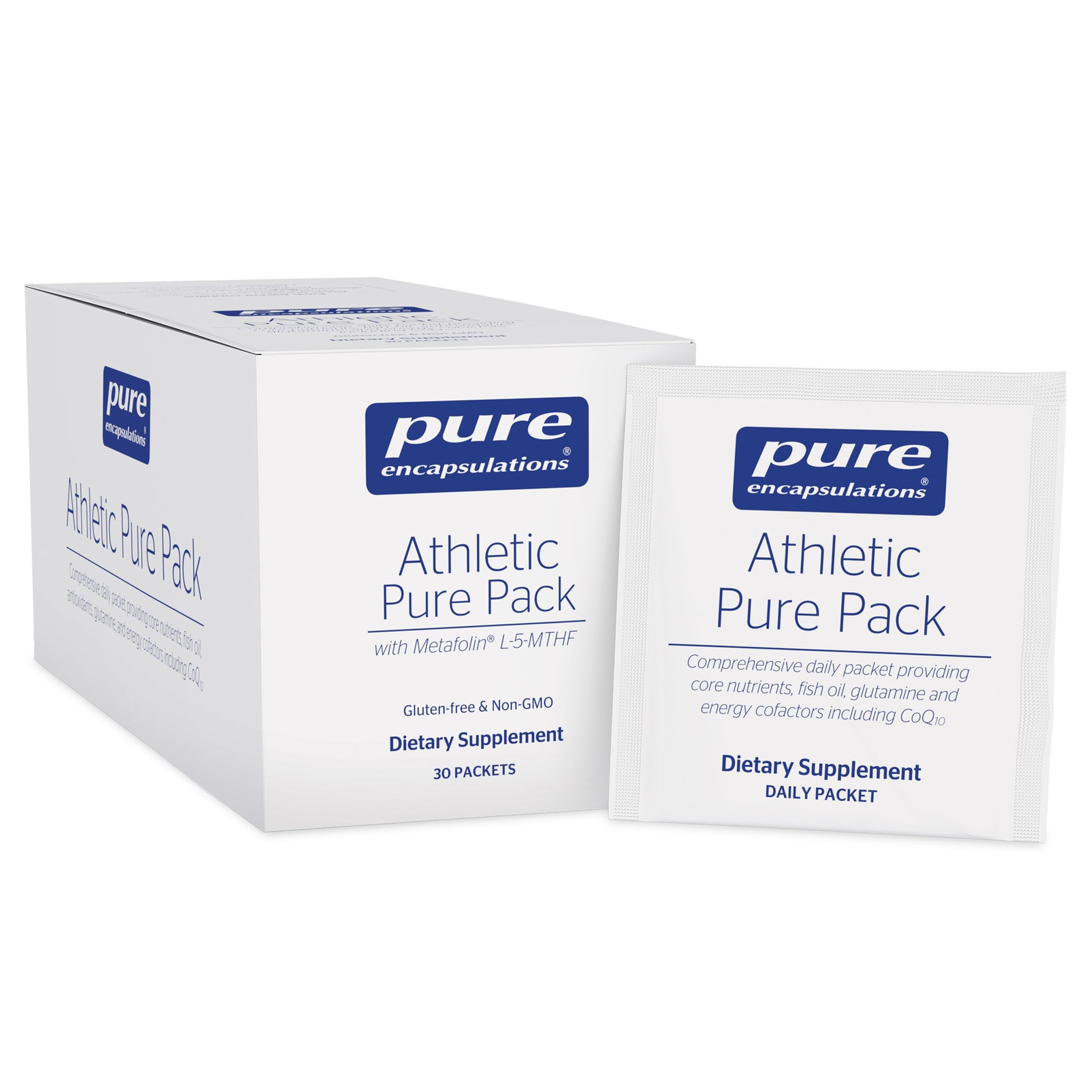 Front view of Pure Encapsulations Athletic Pure Pack box