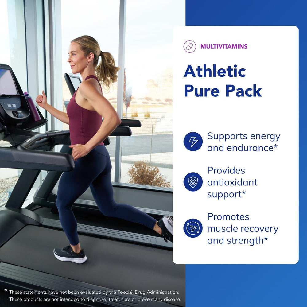 Athletic Pure Pack packaging and sealed sachets