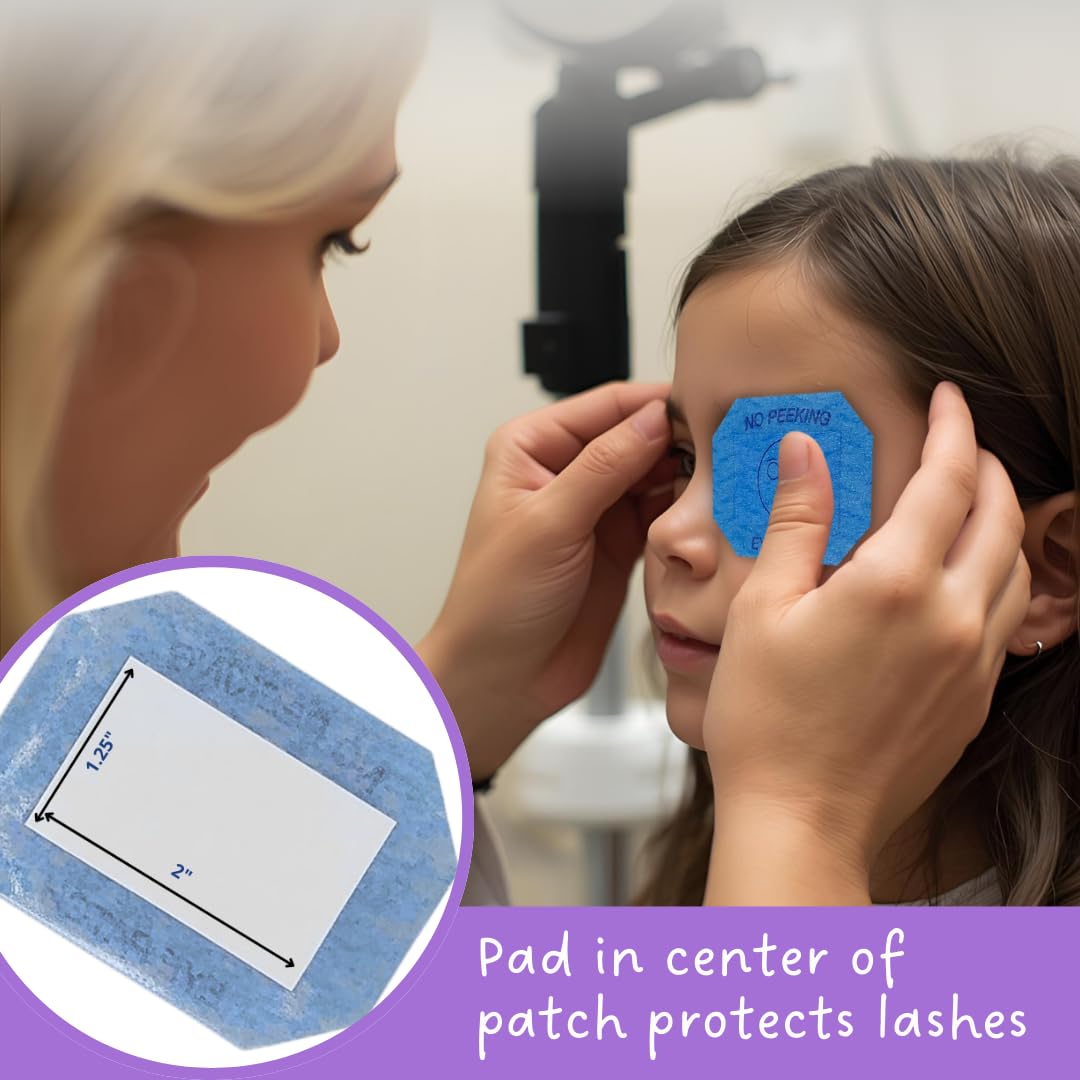 Occluder patch adhesive with center paper pad
