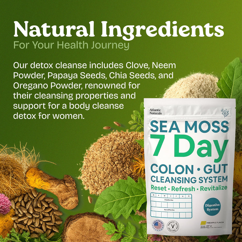 Herbal blend includes Senna and Black Walnut for digestive support