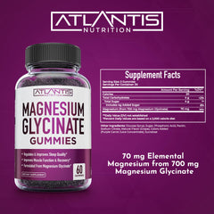 60-count bottle of Atlantis Magnesium Glycinate Gummies