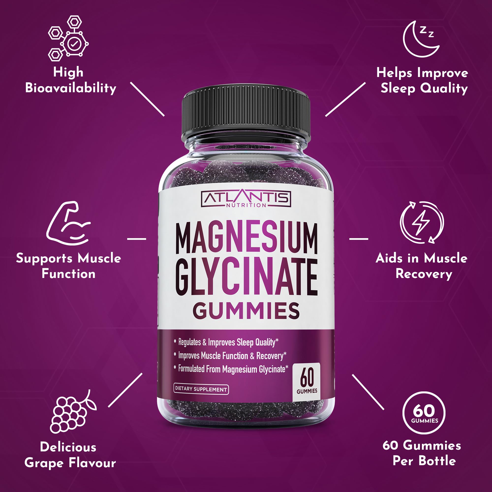 Absorption graphic illustrating high absorption of magnesium glycinate