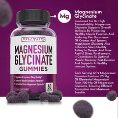 Two grape gummies representing a two-gummy serving