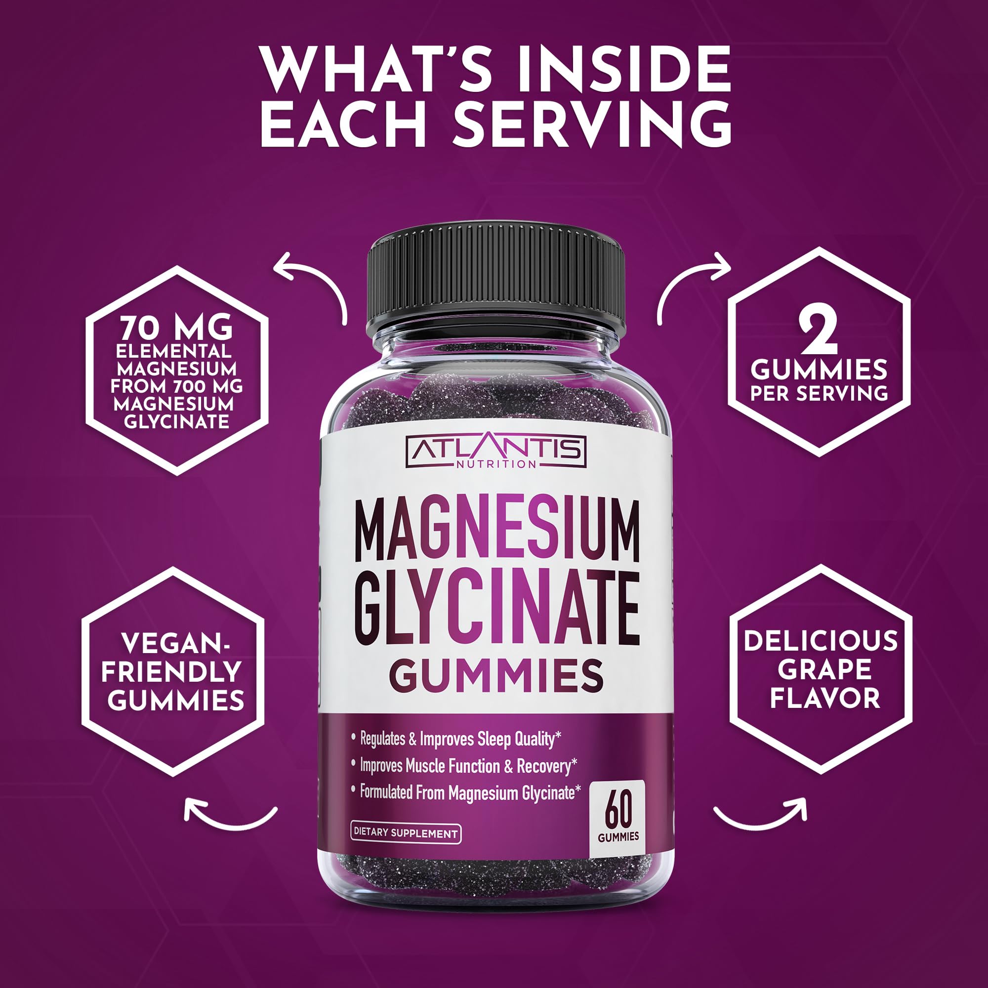 Vegan, family-friendly gummies with label