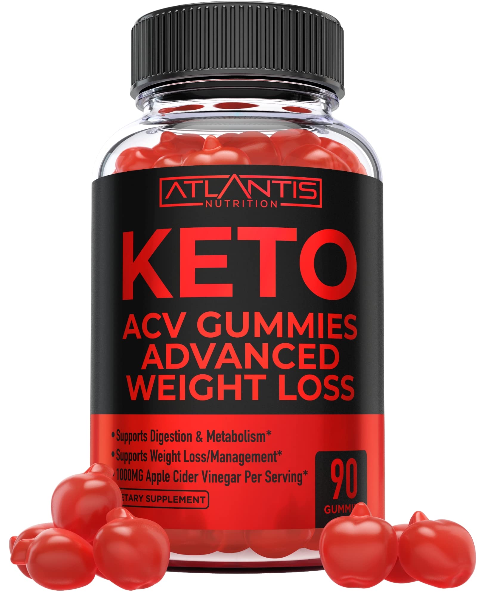 Atlantis Nutrition Keto ACV Gummies bottle-front for daily keto routines