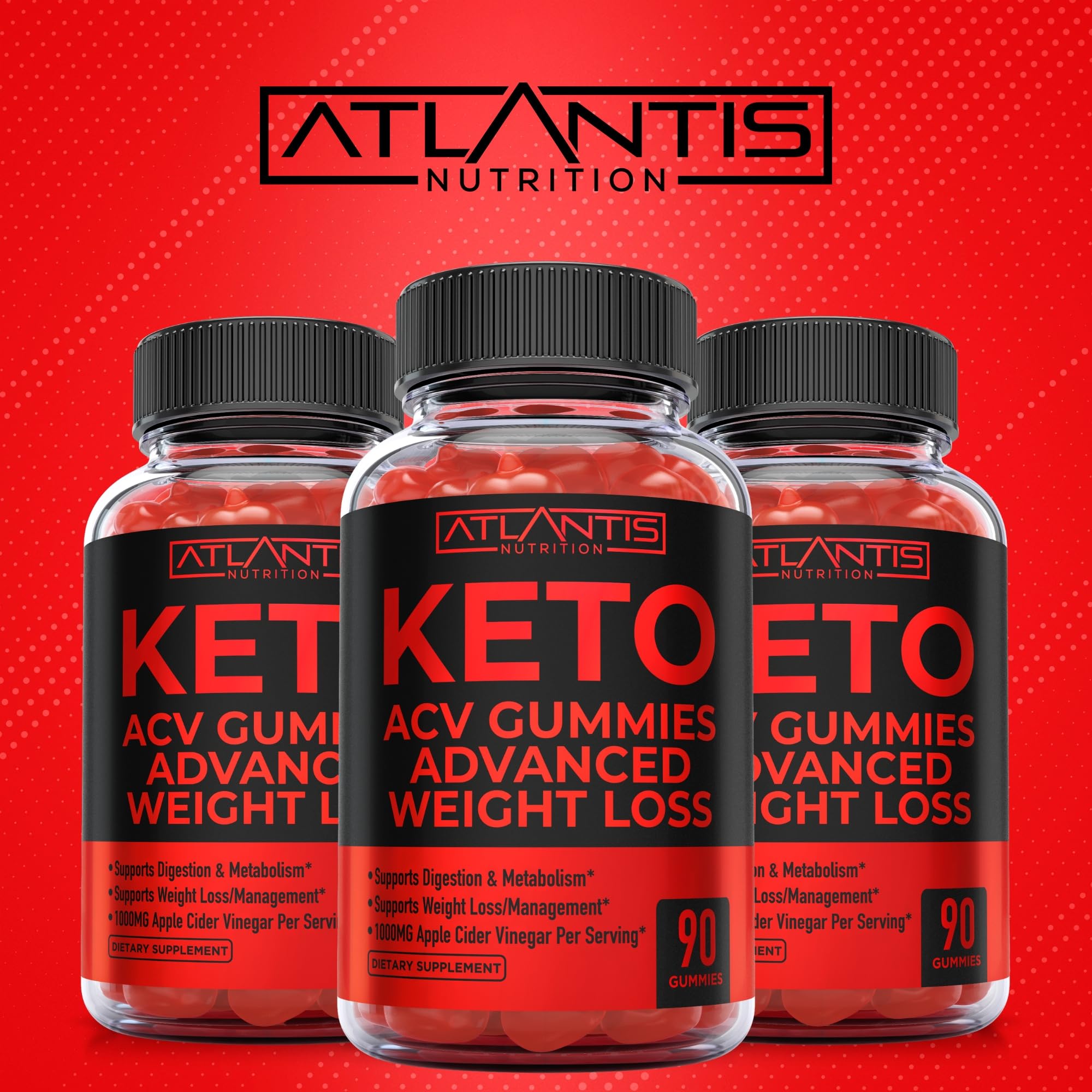 Atlantis Nutrition Keto ACV Gummies gummies-in-hand highlights convenient daily serving on the go