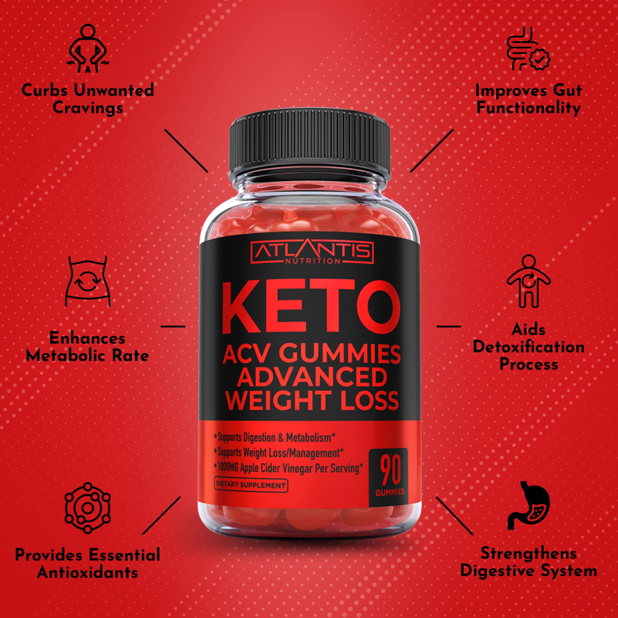 Atlantis Nutrition Keto ACV Gummies made in the USA signals quality