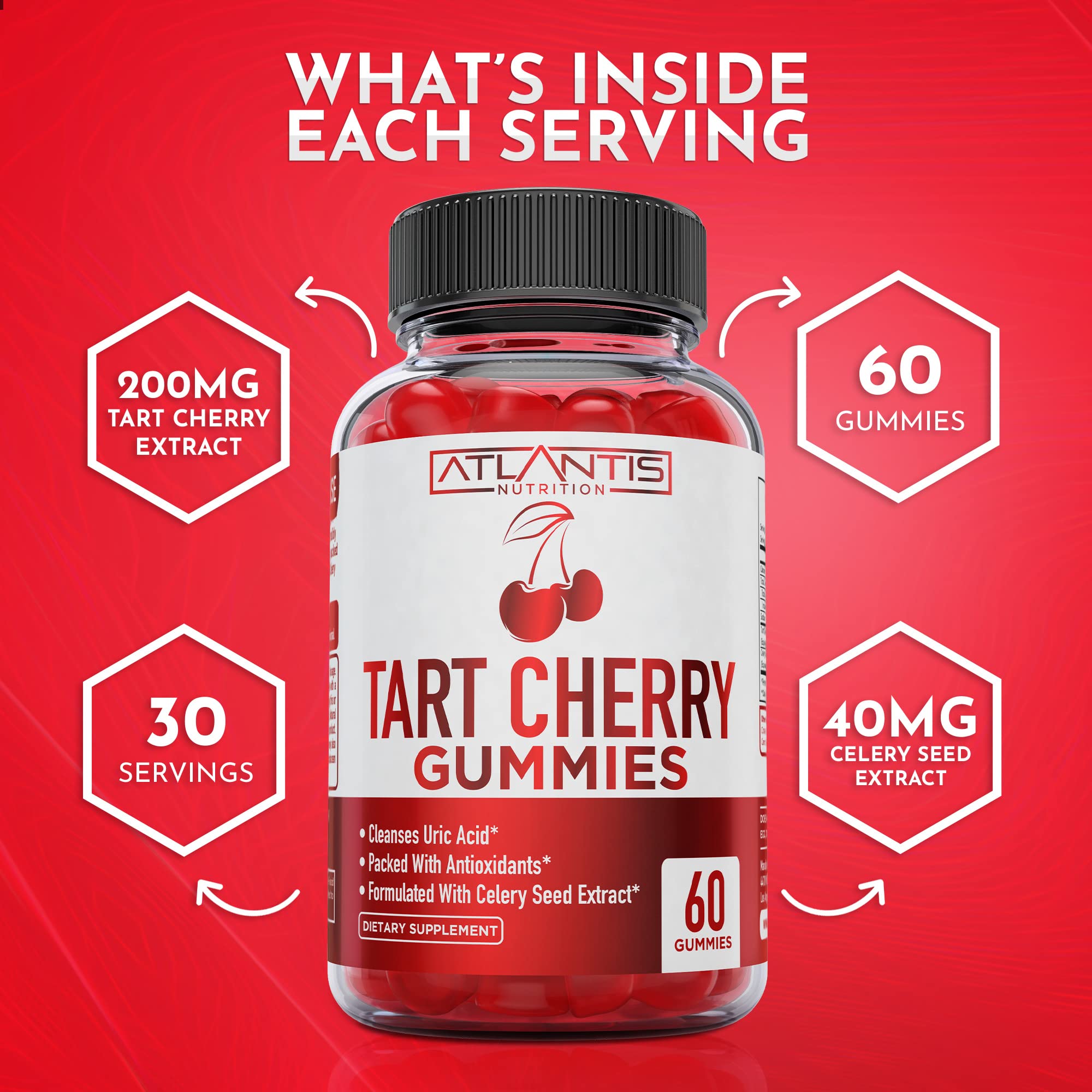 Gummies ready to take with natural cherry flavor