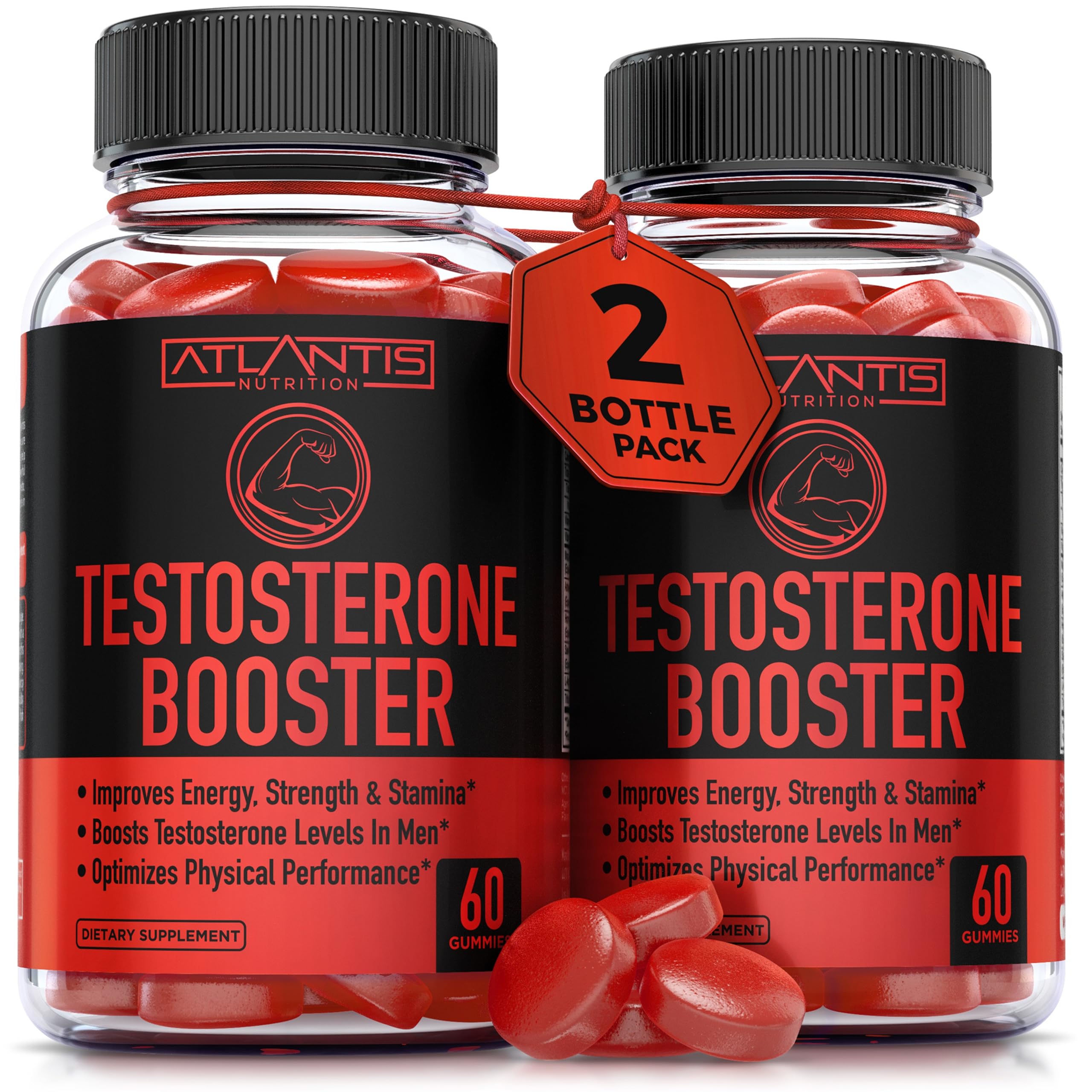 Atlantis Nutrition gummies bottle ready for daily vitality and energy boost.