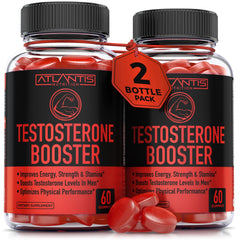 Atlantis Nutrition gummies bottle ready for daily vitality and energy boost.