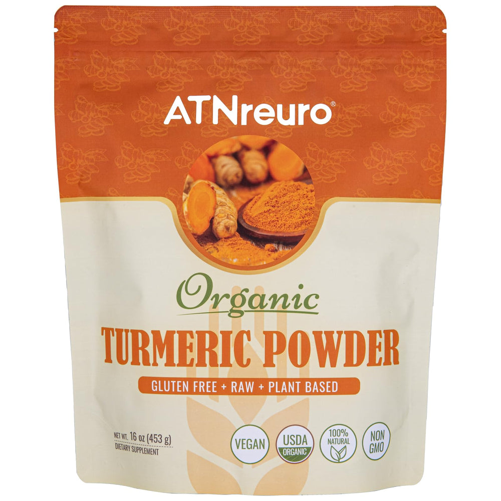 ATNreuro Organic Turmeric Powder 16 oz package