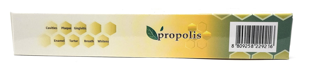 Close-up of Atomy toothpaste tube showing Propolis Extract and Green Tea Extract